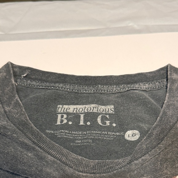 Vintage Gray Biggie Smalls Graphic T-Shirt - Picture 2 of 6